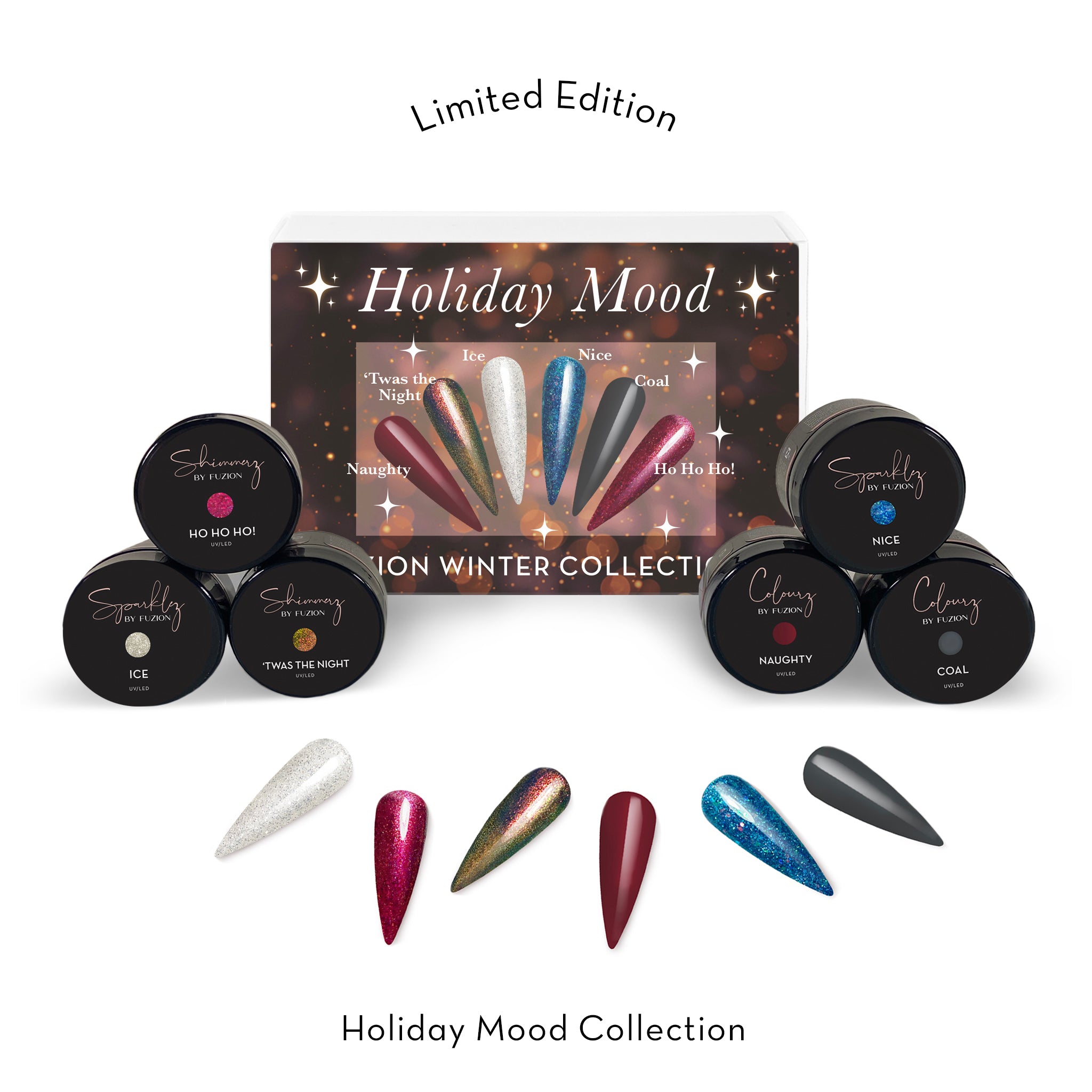 Holiday Mood Collection | Limited Edition 6pc Potted Hard Gel Collection