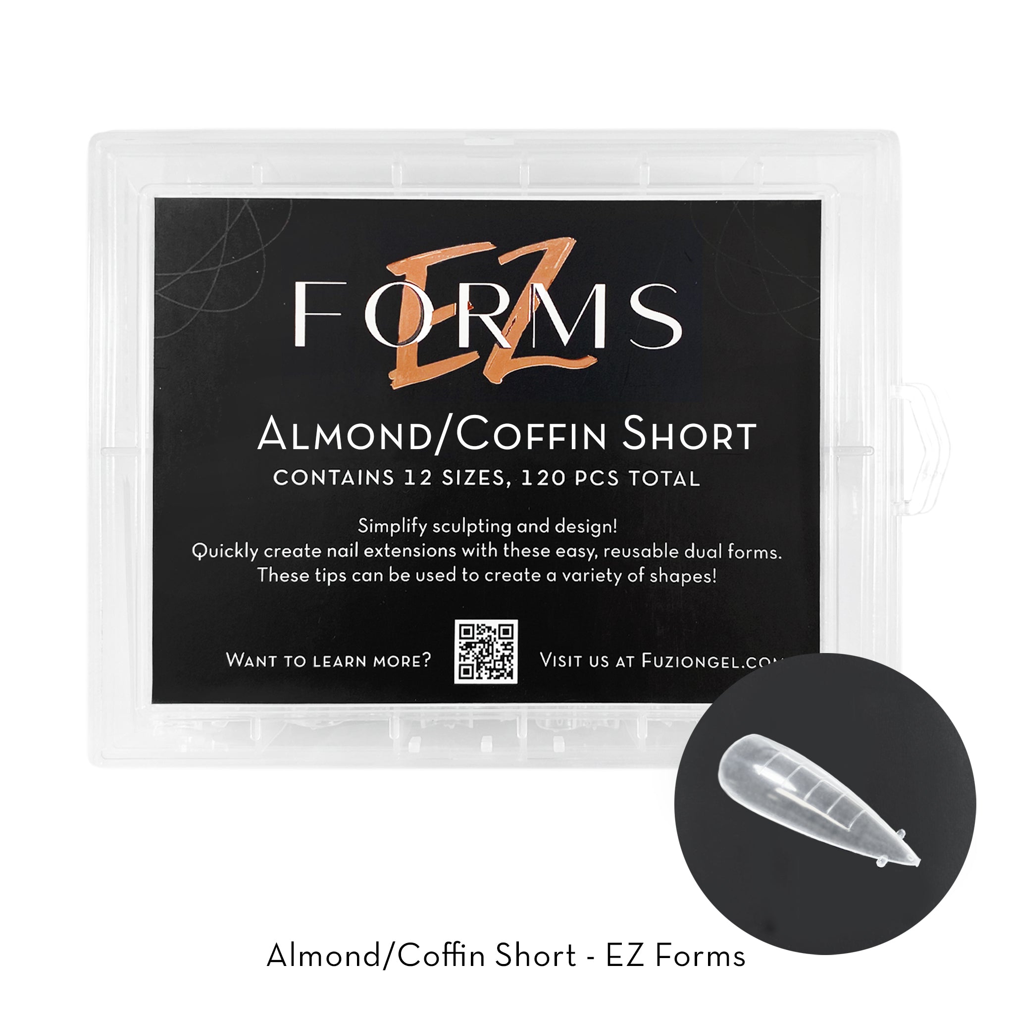 New! Short Coffin/Almond EZ Forms | 120pc Box